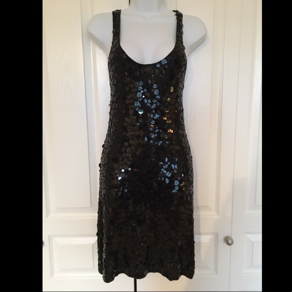 NWOT The Limited Black Sequin Dress XS - Picture 2 of 5